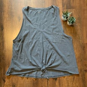 American Eagle Tie Front Tank Top